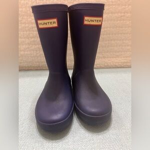 Hunter Classic Kids Blue Rain Boots